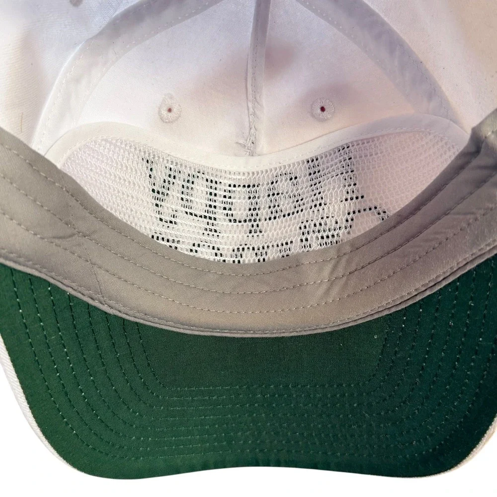 Happy Gilmore Movie Promo Hat White Green Rope Snapback Golf Universal Studios